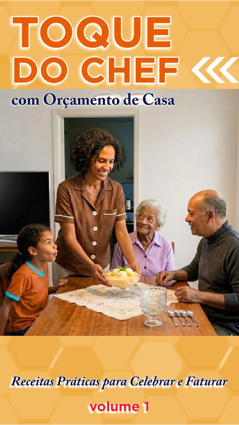 Capa do e-book Toque do Chef com Orçamento de Casa — volume 1